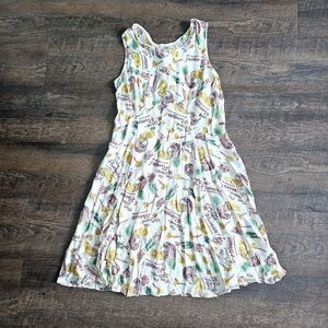 Loco Lindo vintage retro hawaiin dress pineapple island vacation resort small